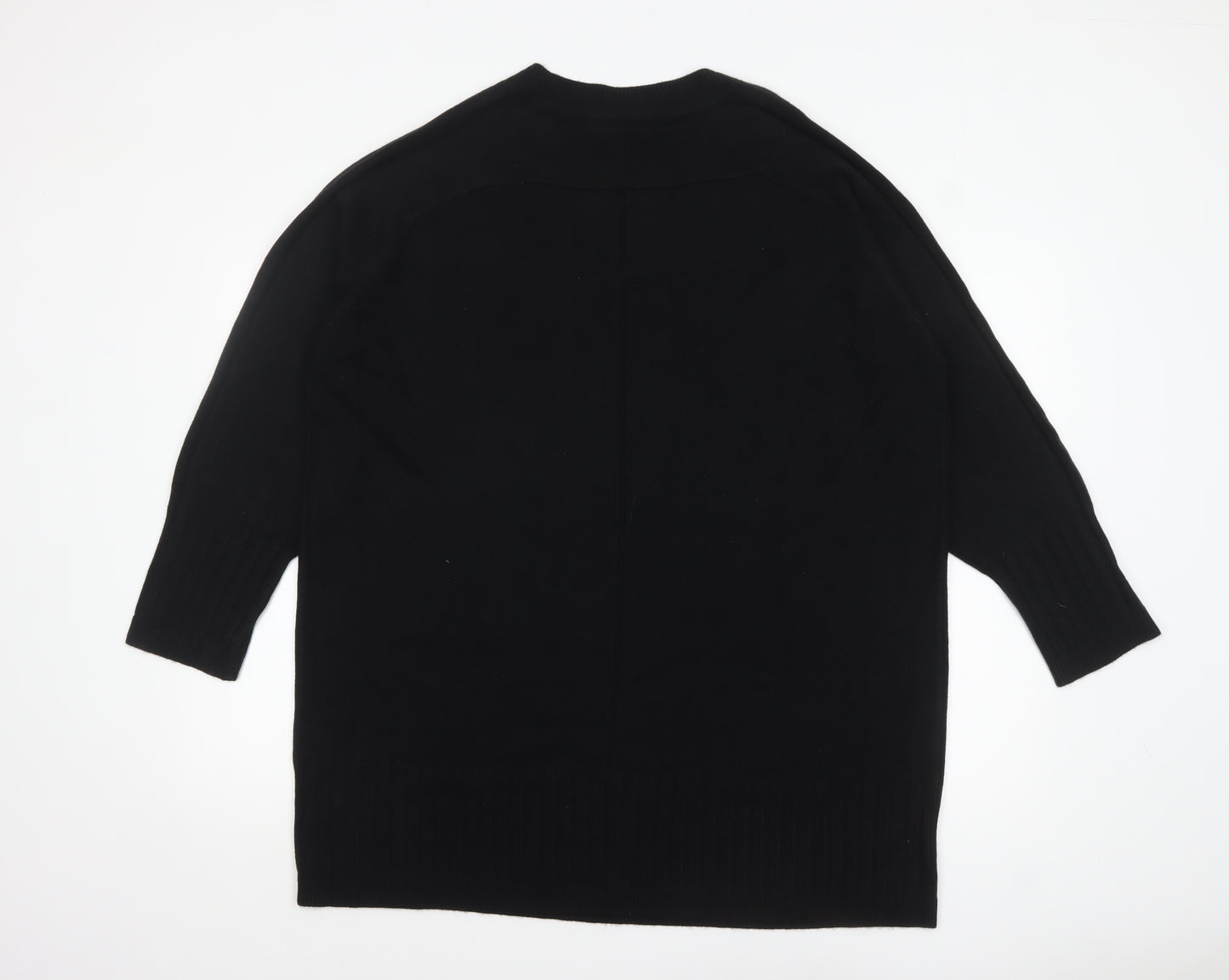 Next Mens Black XL V-Neck Acrylic Knit Jumper