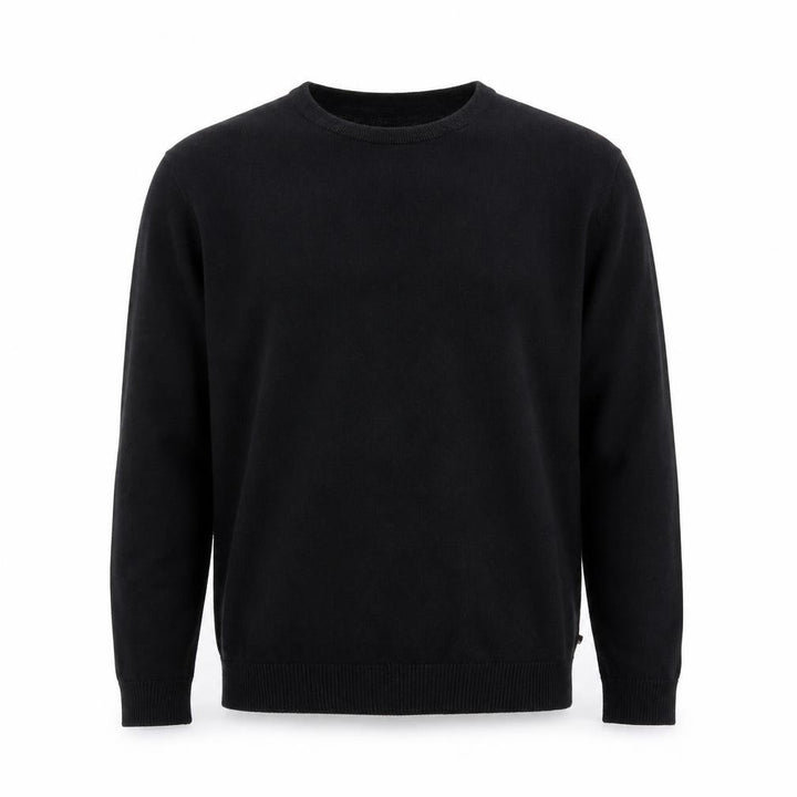 Jack & Jones Men's Black Cotton Crew Neck Pullover Jumper M