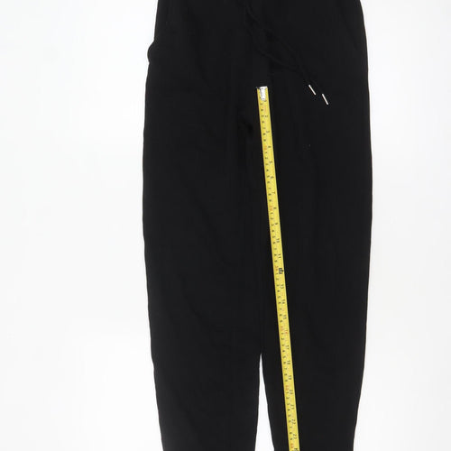 Stradivarius Women Black 2XS Jogger Sweatpants Elastic Waist
