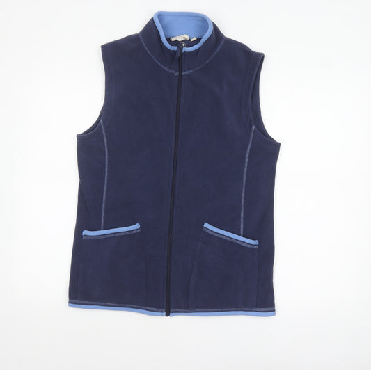 Mountain Warehouse Women Blue Fleece Bodywarmer Vest Size 16