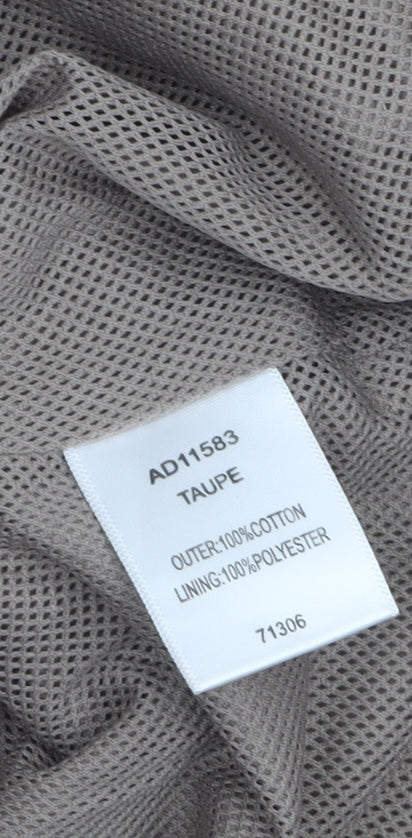 Cotton Traders Women Beige Hooded Anorak Jacket L