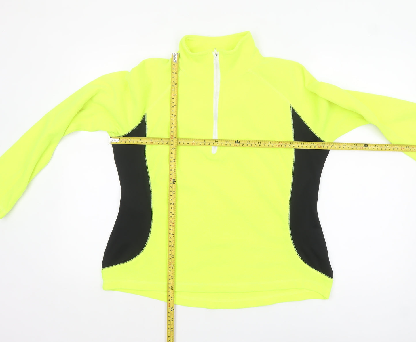 Peter Storm Women Yellow 1/2 Zip Pullover Fleece Sweatshirt Size 14