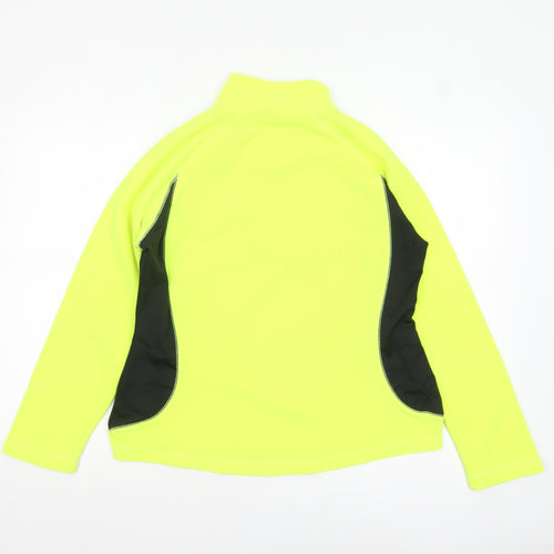 Peter Storm Women Yellow 1/2 Zip Pullover Fleece Sweatshirt Size 14