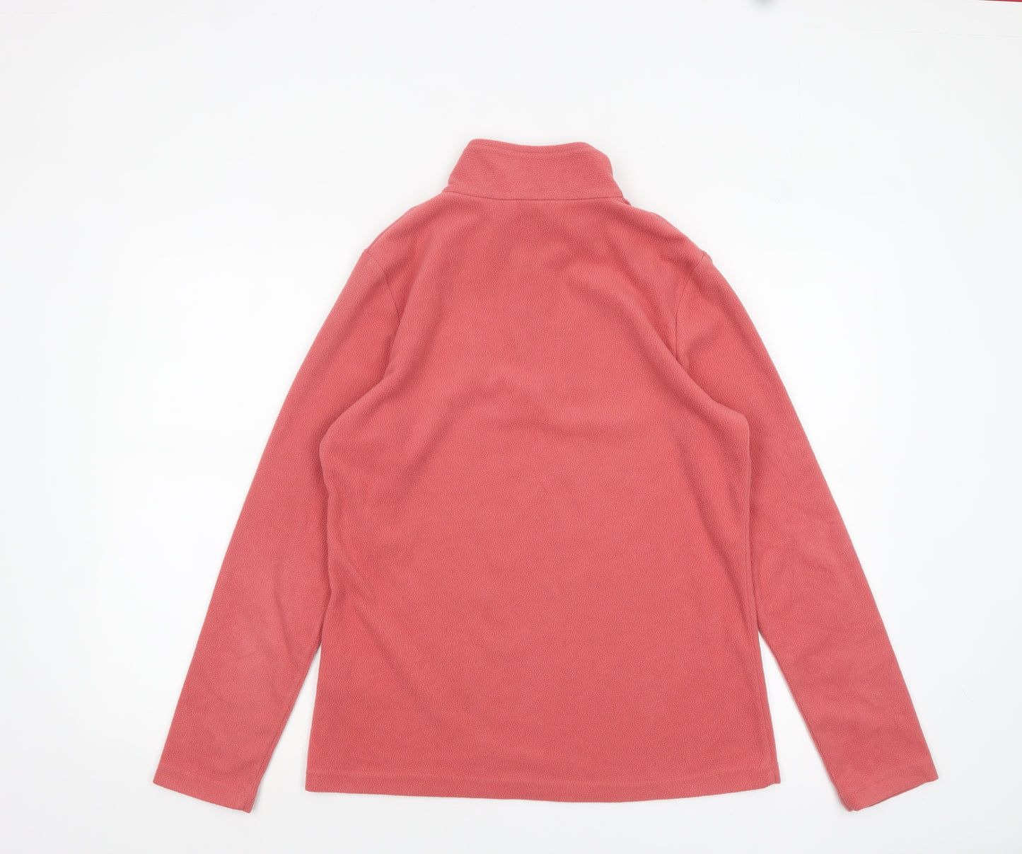 Regatta Women Pink Fleece Pullover 1/4 Zip Sweatshirt UK 10