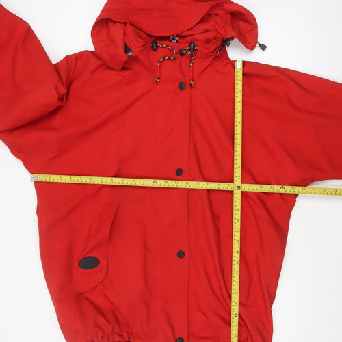 Marks and Spencer Women’s Red Hooded Anorak Jacket Size 12
