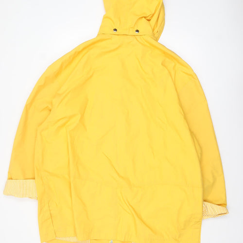 Marks and Spencer Women’s Yellow Hooded Rain Coat Jacket Size 16