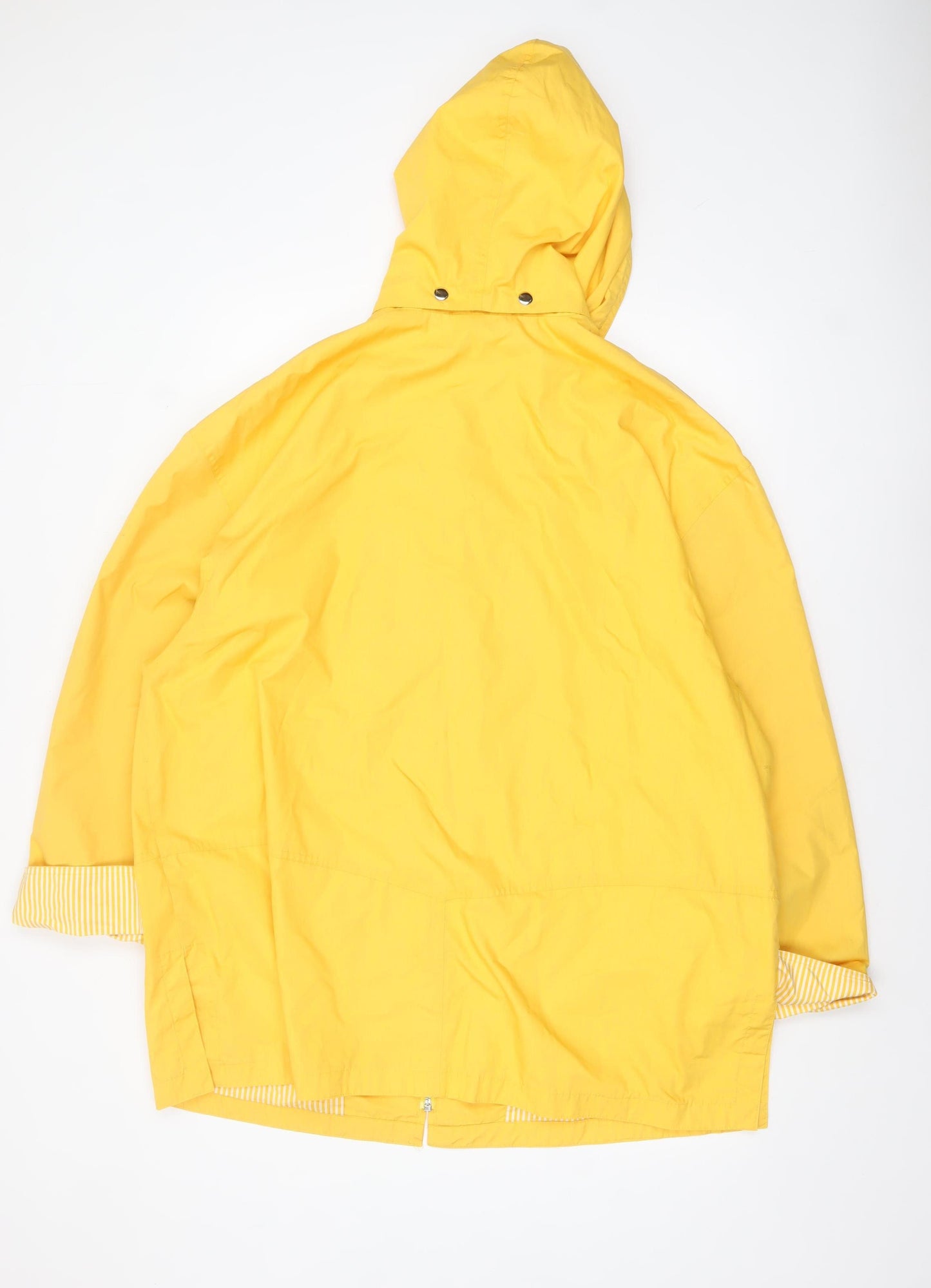 Marks and Spencer Women’s Yellow Hooded Rain Coat Jacket Size 16