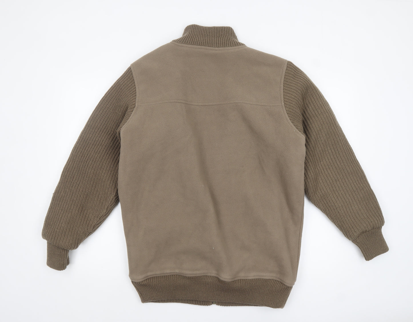 James Pringle Men’s Brown Small Full Zip Knit Fleece Jacket