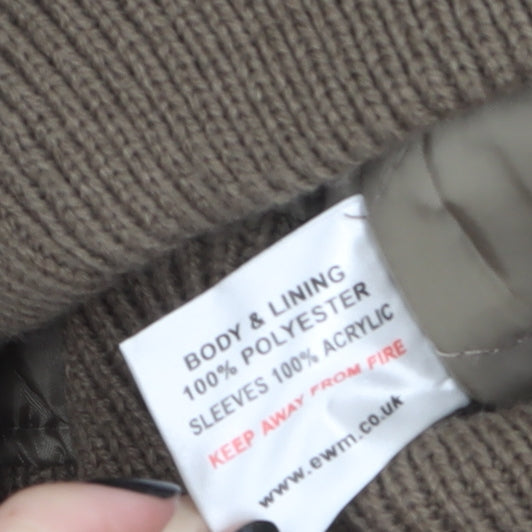 James Pringle Men’s Brown Small Full Zip Knit Fleece Jacket