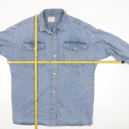 ASOS Women Blue Denim Relaxed Fit Jacket UK 18 Classic Casual