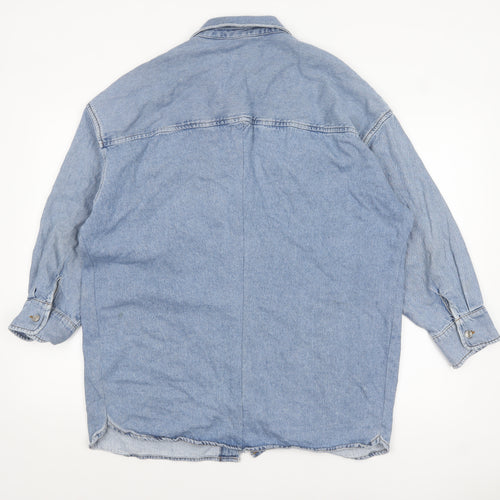 ASOS Women Blue Denim Relaxed Fit Jacket UK 18 Classic Casual