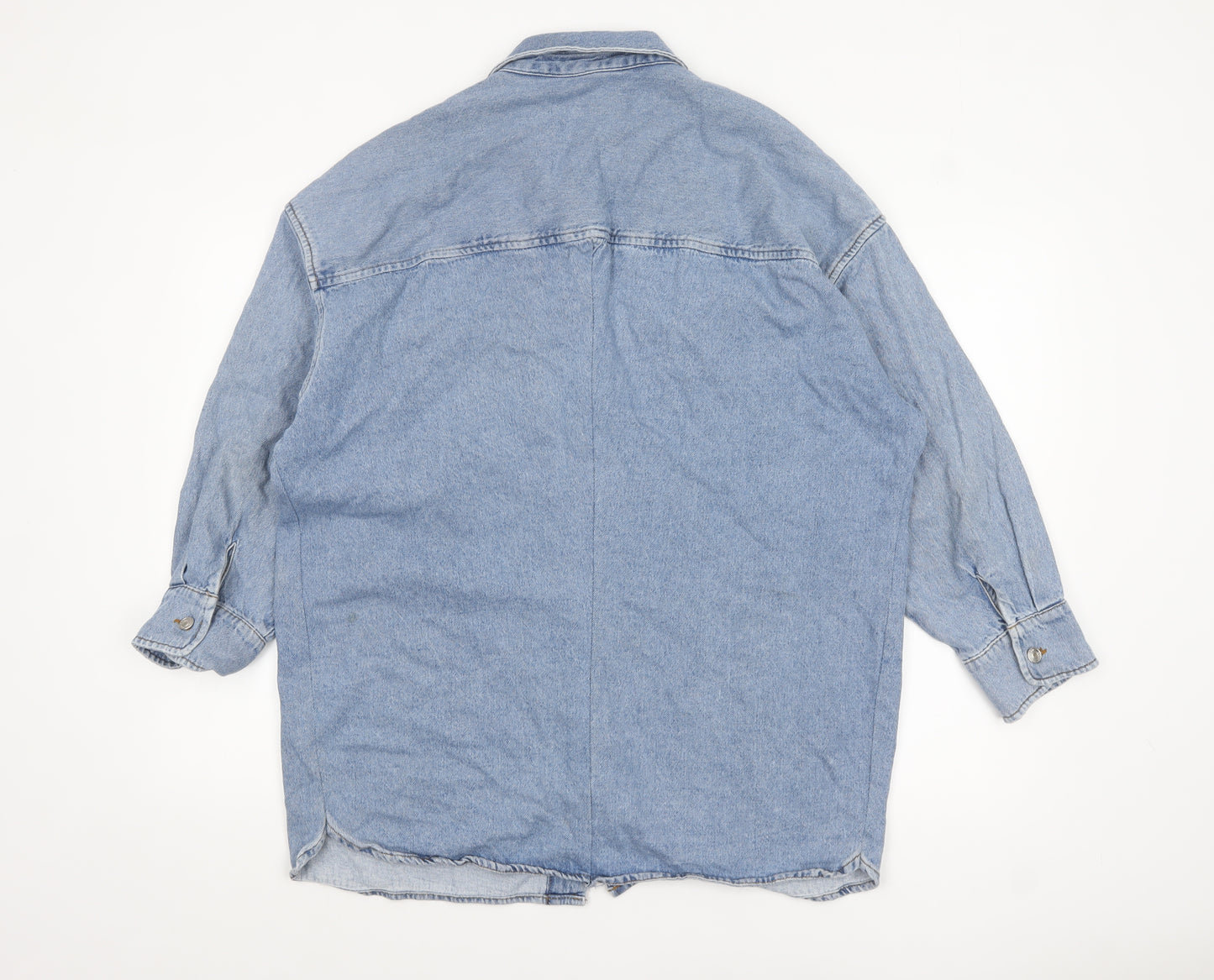 ASOS Women Blue Denim Relaxed Fit Jacket UK 18 Classic Casual