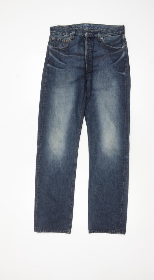 Levi's 501 Men's Blue Denim Straight Jeans W30 L32