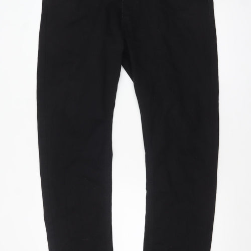 Lee Men's Black Daren Zip Fly Straight Regular Fit Jeans W38 L32