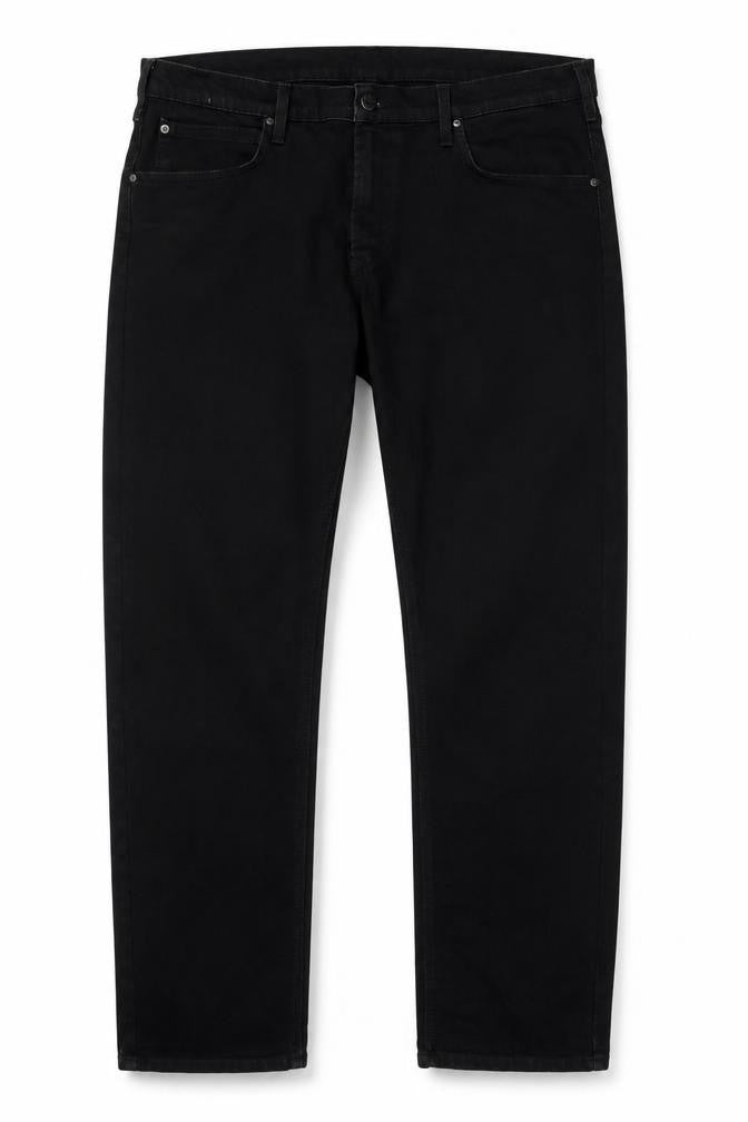 Lee Men's Black Daren Zip Fly Straight Regular Fit Jeans W38 L32