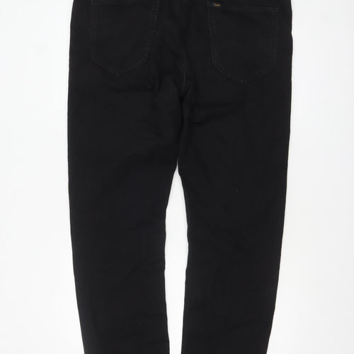 Lee Men's Black Daren Zip Fly Straight Regular Fit Jeans W38 L32