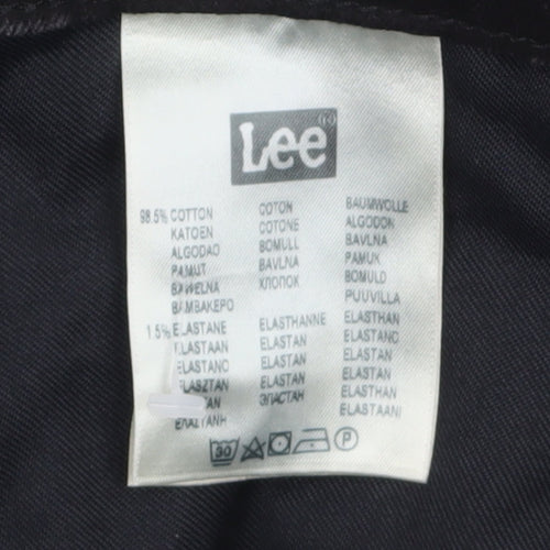 Lee Men's Black Daren Zip Fly Straight Regular Fit Jeans W38 L32