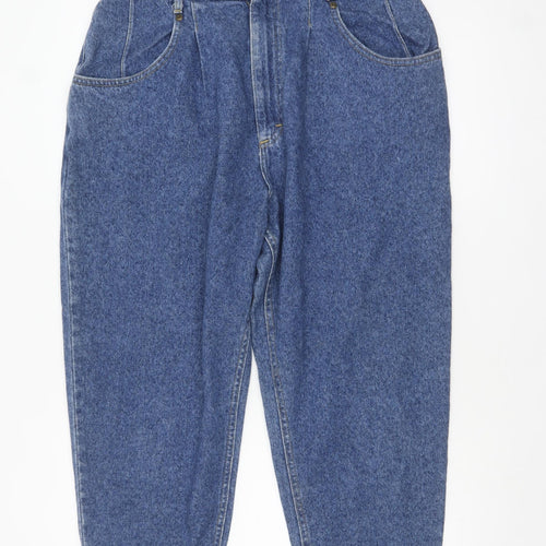 Lee Women's Blue High Rise Mom Jeans Size 16 Plus Denim Vintage