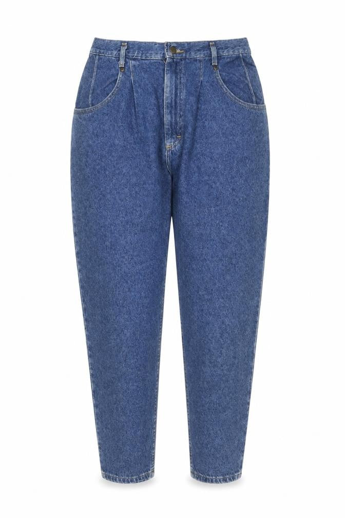 Lee Women's Blue High Rise Mom Jeans Size 16 Plus Denim Vintage