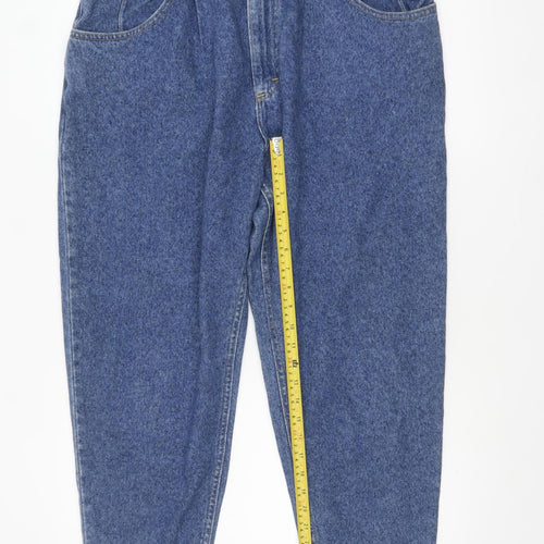 Lee Women's Blue High Rise Mom Jeans Size 16 Plus Denim Vintage