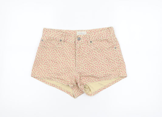 Ralph Lauren Denim & Supply Beige Floral Cotton Womens Shorts Size 28