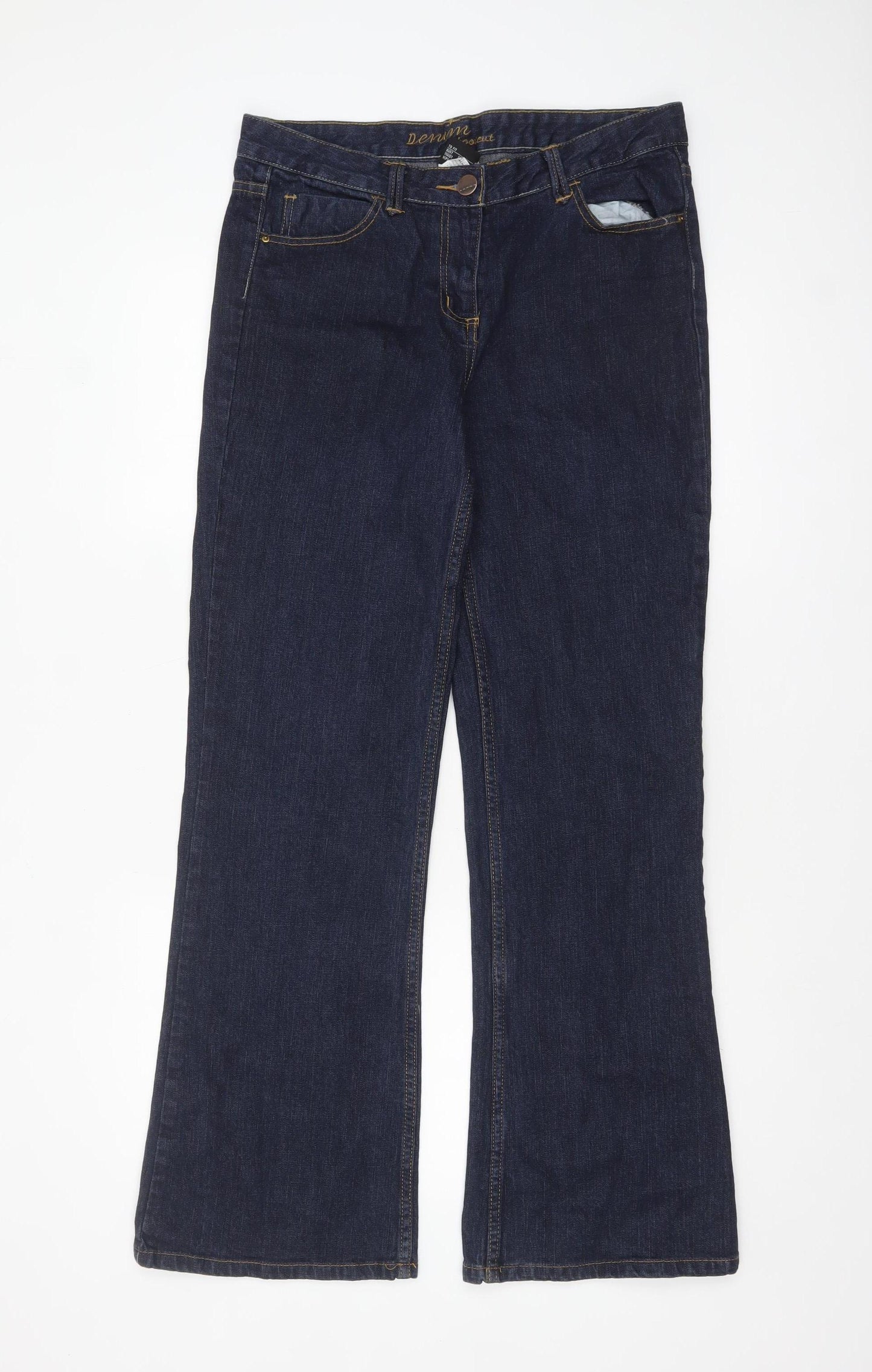 Expression Women’s Blue Bootcut Jeans Size 12 Cotton Blend