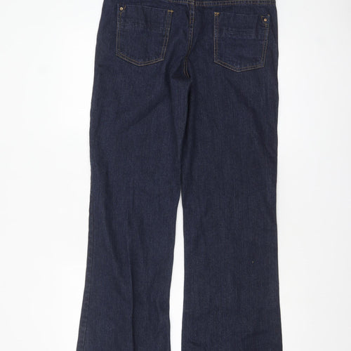Expression Women’s Blue Bootcut Jeans Size 12 Cotton Blend