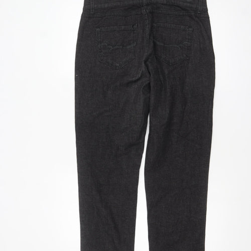 Bandolino Blu Women's Black Straight Jeans Size 12 Cotton Blend