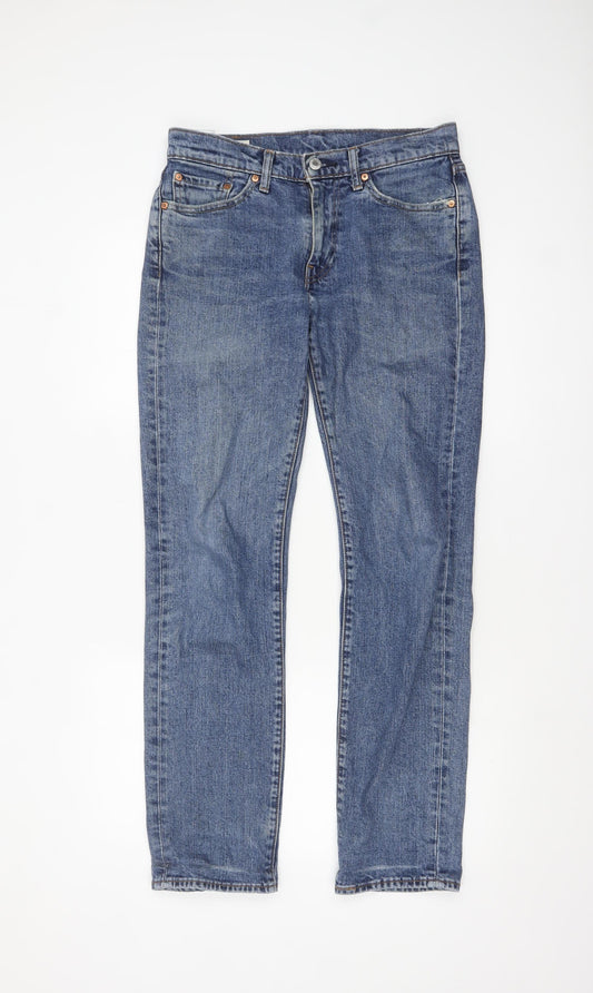 Levi Strauss Men's Blue 514 Straight Fit Denim Jeans W29 L32