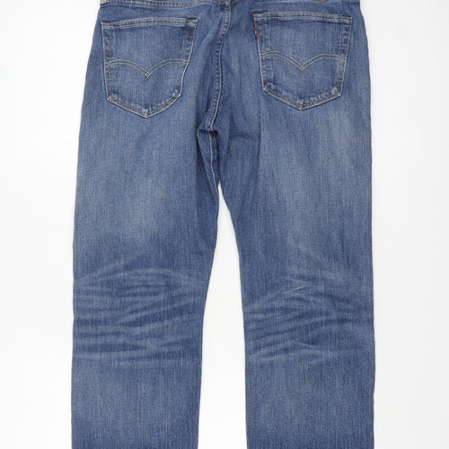 Levi's 504 Men's Blue Straight Leg Jeans W34 L30 Regular Fit