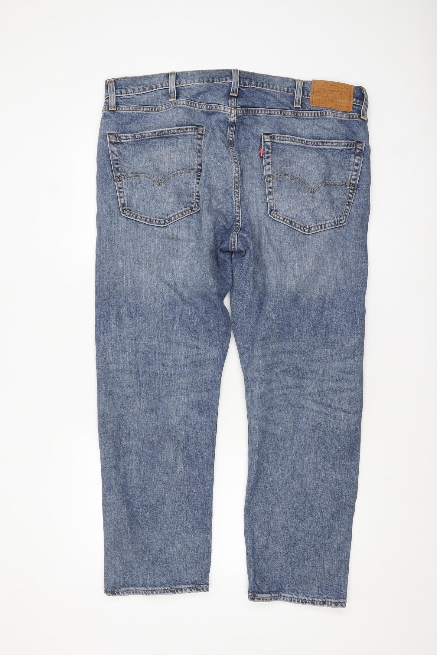 Levi Strauss Men’s Blue 502 Regular Fit Straight Denim Jeans W38 L30