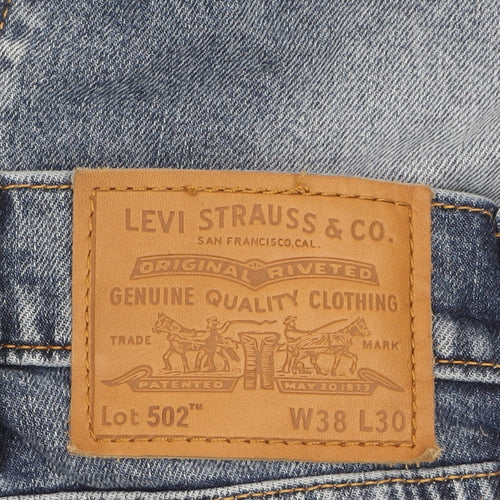 Levi Strauss Men’s Blue 502 Regular Fit Straight Denim Jeans W38 L30