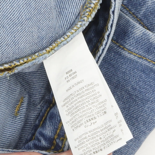 Boden Women’s Blue Denim Straight Skirt Size 10 Knee Length