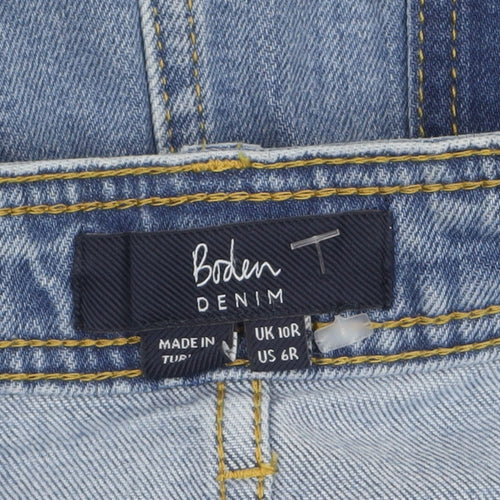Boden Women’s Blue Denim Straight Skirt Size 10 Knee Length