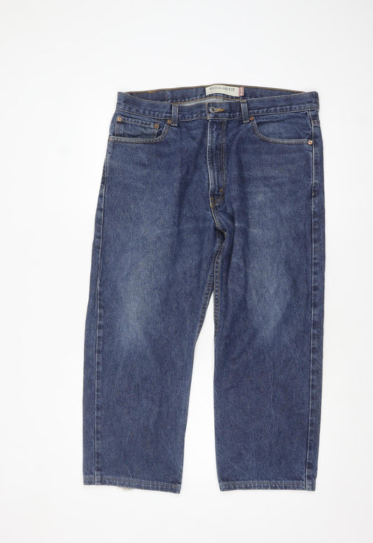 Levi’s 505 Regular Fit Men Blue Denim Jeans W36 L30 Classic Style