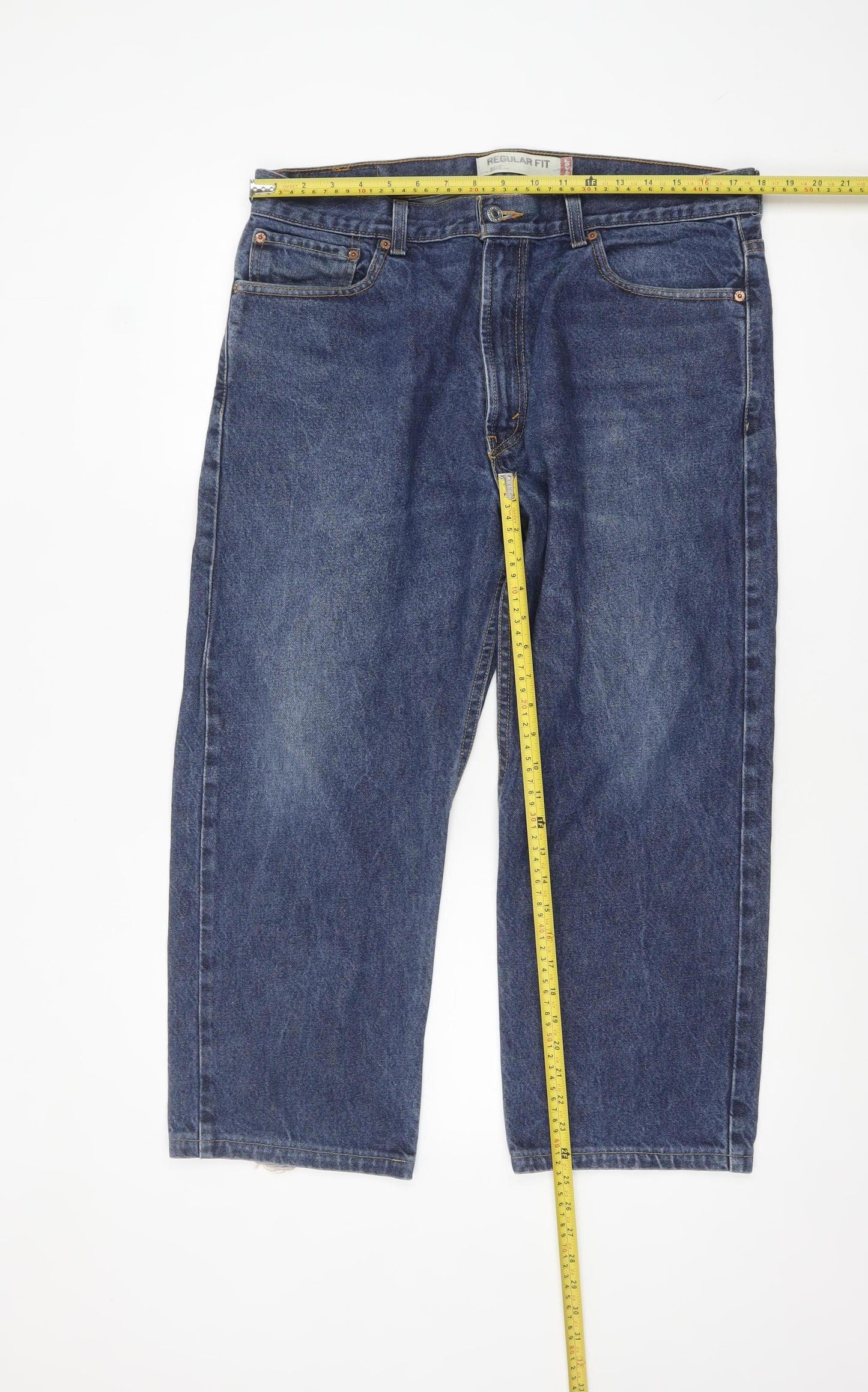 Levi’s 505 Regular Fit Men Blue Denim Jeans W36 L30 Classic Style