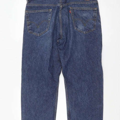 Levi’s 505 Regular Fit Men Blue Denim Jeans W36 L30 Classic Style