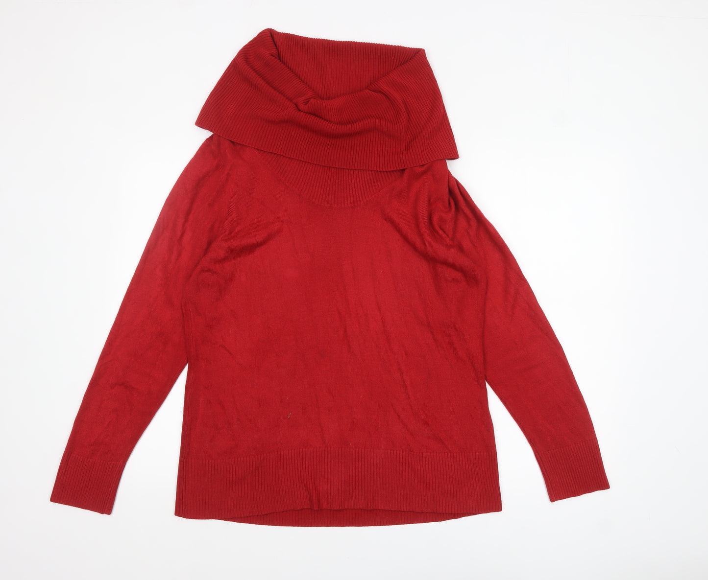 Marks and Spencer Per Una Red Cowl Neck Women's Size 18 Jumper