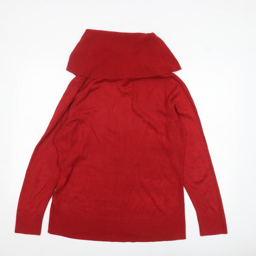 Marks and Spencer Per Una Red Cowl Neck Women's Size 18 Jumper