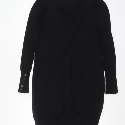 Whistles Women's Black Knit Bow Detail Pullover Jumper Size 2