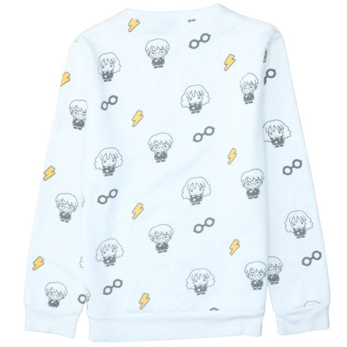 Primark Harry Potter White XS Womens Sweatshirt Crew Neck Long Sleeve