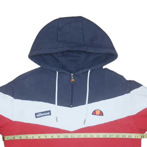Ellesse Men's Multicoloured 1/2 Zip Hoodie Size M Retro Sports Style