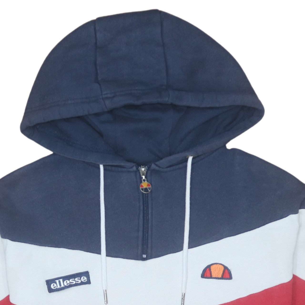 Ellesse Men's Multicoloured 1/2 Zip Hoodie Size M Retro Sports Style
