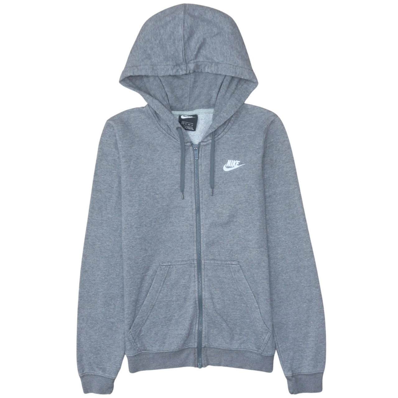 Nike Men's Grey Full Zip Hoodie XS Fleece Sportswear