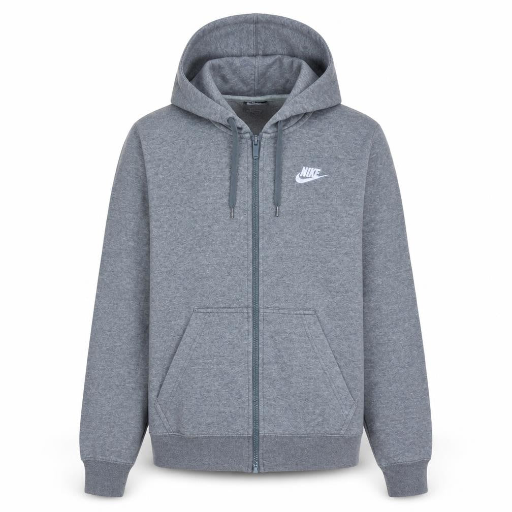 Nike Men's Grey Full Zip Hoodie XS Fleece Sportswear