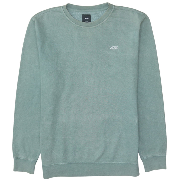 Vans Mens Green Pullover Crew Neck Fleece Sweatshirt Medium