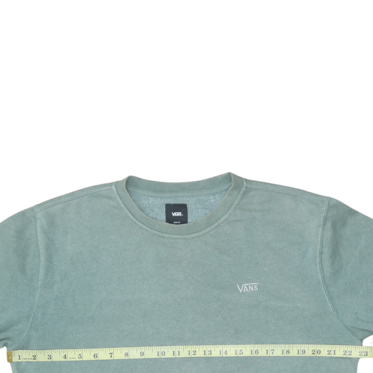 Vans Mens Green Pullover Crew Neck Fleece Sweatshirt Medium