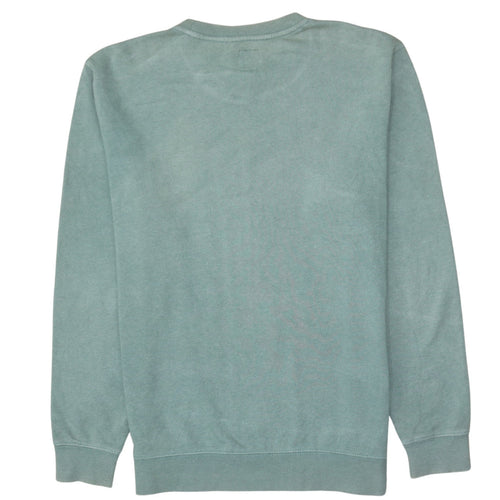 Vans Mens Green Pullover Crew Neck Fleece Sweatshirt Medium
