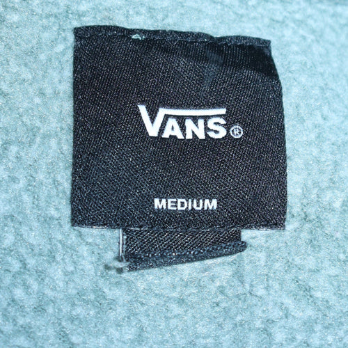 Vans Mens Green Pullover Crew Neck Fleece Sweatshirt Medium