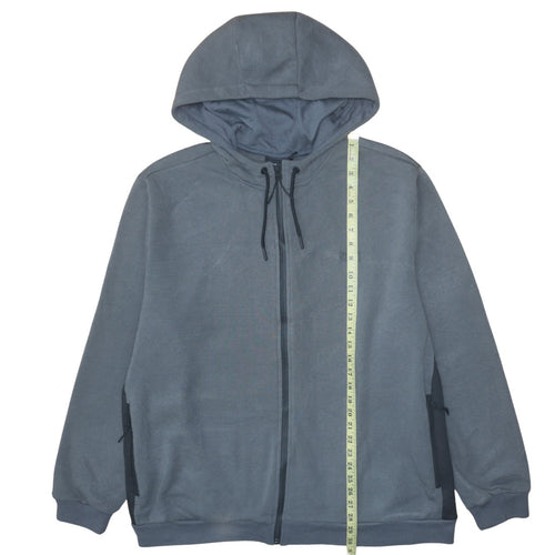 Everlast Mens Grey 3XL Full Zip Fleece Hoodie